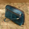 sac à main en cuir véritable pour hommes et femmes, portefeuille en cuir de vache avec porte clés, porte monnaie portable, pochette