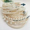 bandeau en perles pour femmes, ultra fantastique, style français, romantique, nouvelle tendance, nettoyage du visage, épingle à cheveux à couronne haute, hai haute densité