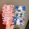 Épingle à cheveux en point de dessin animé pour bébé fille, 14 pièces, épingle à cheveux bb, frange mignonne, accessoires pour cheveux, pas de danger pour les cheveux, cadeaux pour bébé enfant