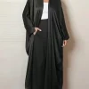 musulman ouvert devant abaya à manches longues ramadan maxi longueur robe vêtements pour femmes cardigan abayas wearout caftans femmes jilbabs