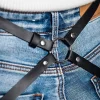 ceinture en cuir pu pour femmes, style de rue, cool, punk rock, avec jambe, jean, ceinture décorative, accessoire pour vêtements gothiques