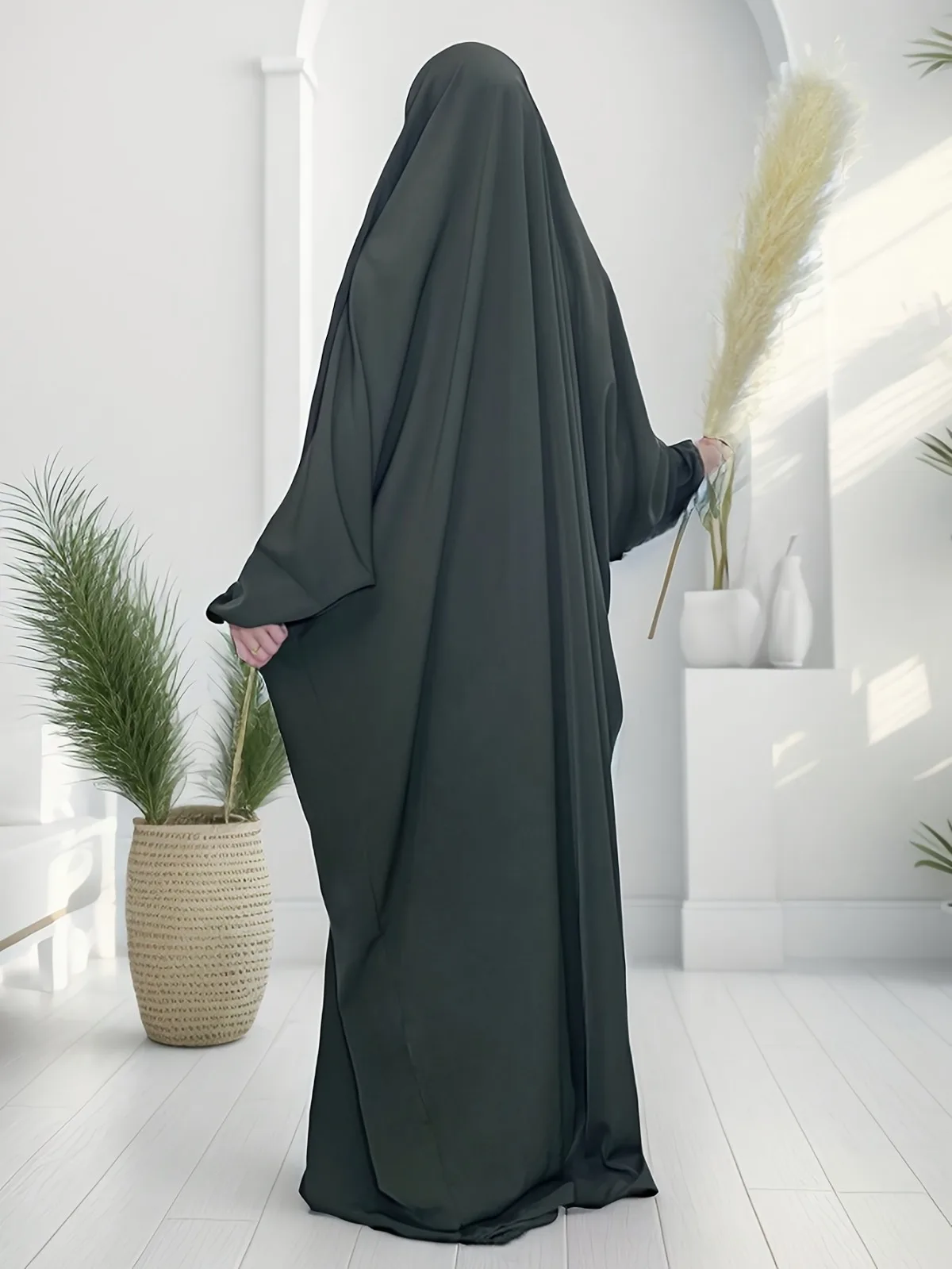 abaya – robe traditionnelle arabe à manches chauve souris pour femmes, ample, maxi, musulmane, jilbabs