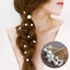 outils accessoires pour cheveux coiffure perle coiffure outils de coiffure épingle à cheveux en forme de u diadème de mariée chapellerie de mariage perle épingle à cheveux