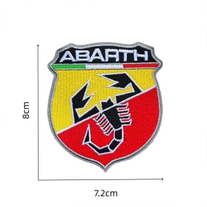 Patchs brodés Logo Patch patchs à repasser patchs brodés personnalisés pour vêtements sacs à dos chapeau avec Logo Abbas Abarth