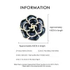 broches camélia en strass pour femmes, unisexe, design floral en émail, épingles végétales, fête de bureau, cadeaux pour amis, accessoires bijoux