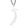 collier avec pendentif épée islamique imam ali zulfiqar, pour femmes et hommes, cadeaux musulmans, accessoires de bijoux en acier inoxydable