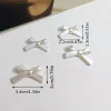 40/50pcs abs fausses perles de couleur nœud papillon en forme de perles pour la fabrication de bijoux bracelet à bricoler soi même collier porte clés accessoires