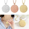 g5gc – collier musulman islamique, pendentif rond avec signe, médaillon allah, bijoux religieux, décoration pour hommes