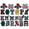 Lettres AB Patch de broderie pour vêtements sacs bricolage décoration coudre sur fer sur patchs Appliques pour vêtements autocollants sac à dos Scp