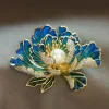 broches élégantes en perles de fleur de pivoine pour femmes et filles, mode exquise, chemise, robe, sac à dos, costumes, épingles de chapeau, cadeaux de corsage