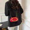 Pochette tendance en cuir PU pour femmes, sac à bandoulière avec sangle amovible, pochette à main pour dîner de soirée