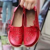 2025 femmes chaussures plates mode femmes chaussures décontractées respirant femmes mocassins peu profond confort maman chaussures dames zapatillas mujer