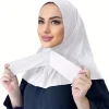 bonnet modal hijab sport Écharpe pour femme Élastique réglable avec attache au dos pour un confort élégant toute la journée durabilité hijabs instantanés