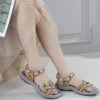 2025 nouveau printemps/été sandales de sport imprimé 36 42 grandes sandales pour femmes chaussures d'été bout ouvert confortable femme chaussures pour femmes