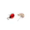 boucles d'oreilles plaquées or avec strass k, 6 pièces, pour femmes et filles, composant de bijoux, accessoires matériels faits à la main, bricolage