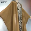winyi abaya dubaï luxe kimonos lâche femme musulmane robes cardigan tenues de plage caftan plage couvrir robe de soirée maxi manteau