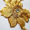 paillettes strass fleur patch couture broderie tissu floral dentelle garniture maille applique pour robe de mariée robe vêtements décor bricolage