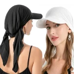 Casquette Hijabs Instantanés pour Femme, Chapeau de Soleil Musulman Tyys, Écharpe Ronde, Casquettes de Baseball, Bandana, Turban, Nouvelle Collection