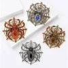 broches araignée en strass pour femmes et hommes, épingles de banquet en perles d'insectes, pour sac à dos en émail, bijoux cadeaux de fête d'halloween