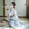 Kimono traditionnel japonais Yukata Haori pour femmes, chemisier Cosplay, mode d&rsquo;été, vêtements de photographie, robe de soirée
