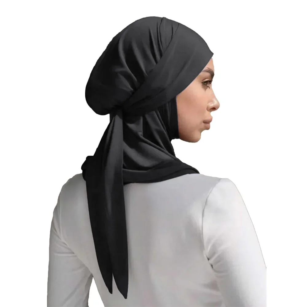 Ramadan Eid maillot musulman Hijab femmes foulard pansement tête enveloppement Islam Niqab Amira écharpe instantanée Turban Bandanas Turbante Mujer Ramadan Eid maillot musulman Hijab femmes foulard pansement tête enveloppement Islam Niqab Amira écharpe instantanée Turban Bandanas Turbante Mujer
