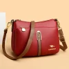 véritable haute qualité en cuir souple femmes sac à main tendance concepteur femme sac à bandoulière décontracté épaule messager sacs à main 2025