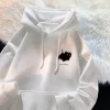 sweat à capuche pour femmes, marque tendance, polyvalent, style hongkongais, haut imprimé américain, manteau d'automne et d'hiver