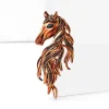 Épingles tête de cheval en strass pour femmes élégantes, accessoires de fête, bijoux fantaisie, cadeaux exceptionnels et polyvalents
