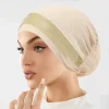 Écharpe hijab musulmane pour femmes, accessoires pour cheveux, chapeau en tissu doux et élastique, couvre tête large, bonnet de sommeil pour filles, nouvelle collection 2025