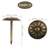 100 pièces fer clous décoratifs meubles punaises punaises motif chrysanthème épingles de rembourrage pour chaises design