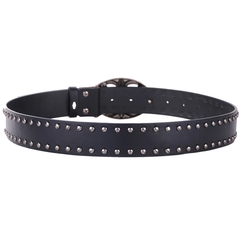 Ceinture côtelée tendance pour femme, vêtement vintage en jean chic, ceinture décorative vent foncé