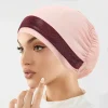 femmes musulmanes paillettes chapeau intérieur casquette islamique sous écharpe enveloppement chimio bandana musulman perte de cheveux bonnets hijab bonnet sous capuchon indien