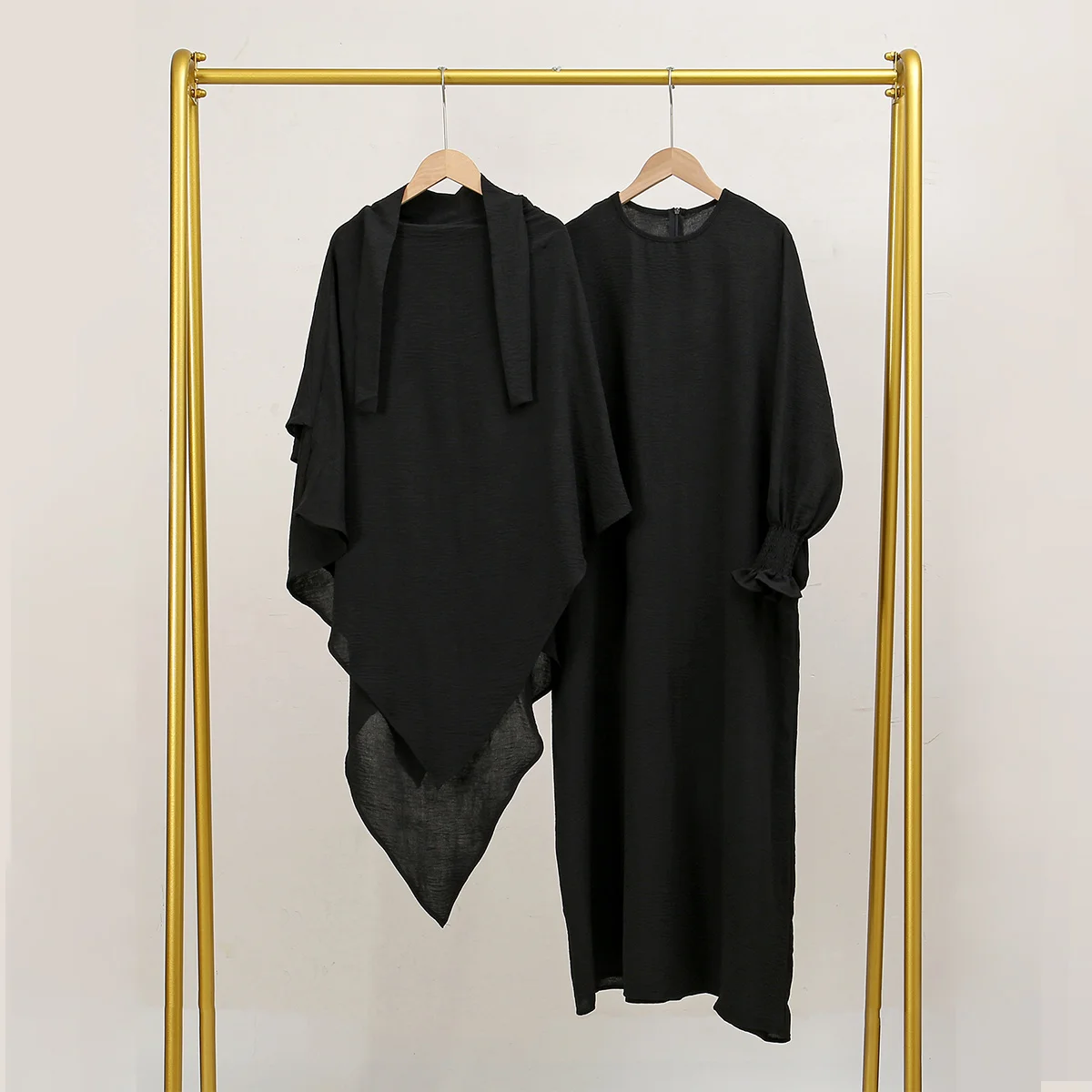 ensemble de prière deux pièces pour femme, abaya, jilbab, chauve souris, hijab, robe musulmane, kimono, kaftan, tiens imar, islam grill, jilbab, ramadan