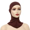 foulard hijab musulman pour femme, sous Écharpe islamique, chapeau, bonnet