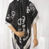 130*130 cm femmes printemps automne mode Multi fonction Foulard Plaid imprimé Hijab imité soie concepteur carré écharpe