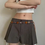 Style bohème tissé taille corde Style ethnique perlé femmes ceinture décontracté vacances Style taille corde vêtements accessoires cadeaux