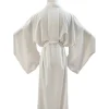 kimono traditionnel japonais juban pour femme, tenue de bain blanche, doublure avec ceinture, pour adulte