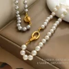 collier de perles simulées pour femmes, bijoux modernes, tempérament élégant, cadeaux féminins, accessoires de conception simple, tendance, nouveau, 2023