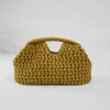 sac à main tissé en chaîne pour femmes, élégant, sac à bandoulière en paille, sac de plage en raphia à la mode, nouveau sac polyvalent d'été pour femmes