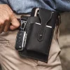 ceinture rétro multifonctionnelle pour homme, ceinture extérieure, sac de téléphone portable, étui à briquet laguna