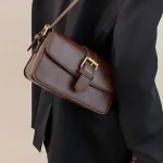 Sacs à bandoulière Chic Vintage basique Ins pour femmes, organisateur de maquillage pour téléphone Portable, sacs de shopping pratiques et élégants, rouge à lèvres Portable quotidien