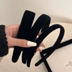 Bandeaux pour femmes et filles, accessoires coréens, fascinateurs en cerceau, coiffure élégante, vintage, populaire, nouveau, cadeau noir, 2023