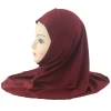 filles instantané hijab écharpe musulman bonnet hijabs tête enveloppement turban pour 7 12 ans enfants ramadan islam foulard turban amira châles