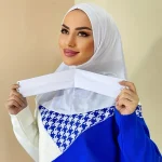 Turban Hijab artificiel astique Simple et Décontracté avec lèvent Arrière, Bonnet de dehors, Protection Solaire
