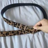 ceinture élégante en peluche imprimé léopard y2k, boucle en métal, ceinture de taille en cuir pu, décoration de robe, décor de jean, ceinture punk pour femmes/filles
