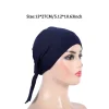 hijab intérieur pour femmes musulmanes, 2 pièces, centre commercial du moyen orient, bonnet à cravate, chapeau, foulard en coton, bonnet avec cordon de serrage