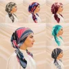 Nouvelles femmes Hijabs foulard Hijab chimio casquette Turban pré-attaché chapeaux Bandana Cancer perte de cheveux foulard tête enveloppement chapeau extensible