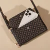 sac à bandoulière chic pour femme – porte monnaie pour téléphone compact avec fentes pour cartes sécurisées – sac à main élégant pour une commodité en déplacement