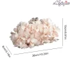 fleurs artificielles élégant sac de banquet couleur unie élégant sac à main floral soirée pochette sac à main grande capacité sacs de fête de mariage