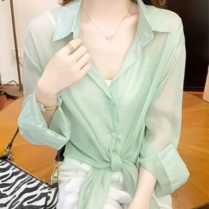 Haut ample pour femme, chemises et chemisiers simples pour femmes, court, élégant et jeunesse, joli, Premium, Chic, Cool, bon marché, élégant, mignon, 2025